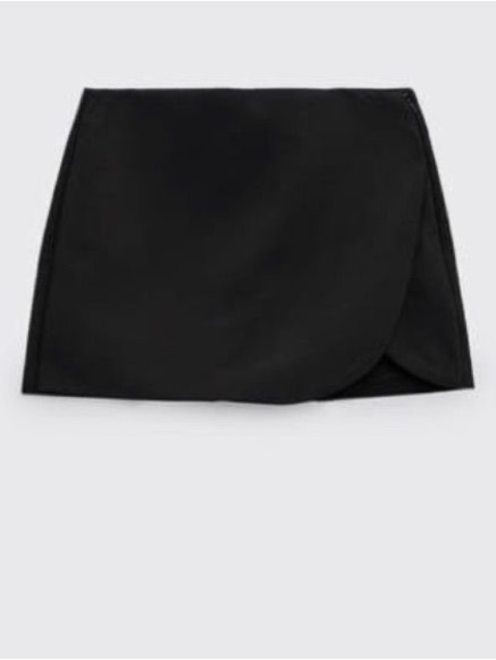 Zara Asymmetrical Ruched Mini Skort XS